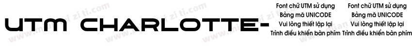UTM Charlotte字体转换